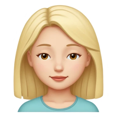 Girl one  eye closed  sticker