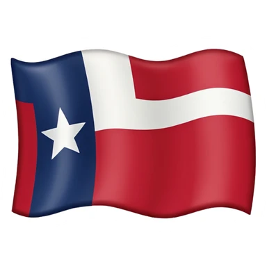 An emoji of the Texas state flag sticker