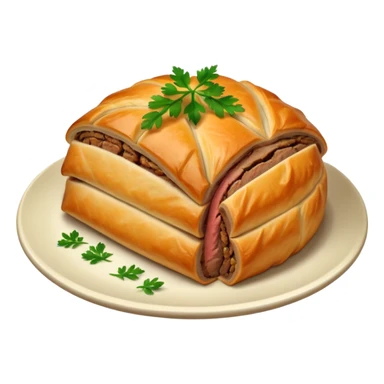 Beef Wellington on plate sticker