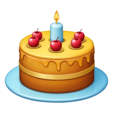 the cake from which the piece is separated sticker