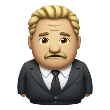 Mean fat boss  sticker