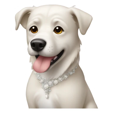 Dog geting married  sticker