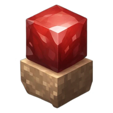 Minecraft's redstone gemstone sticker