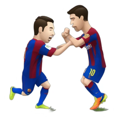 Ronaldo messi qui fait un dab sticker