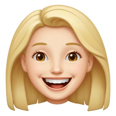 smiling and laughing with moving sticker