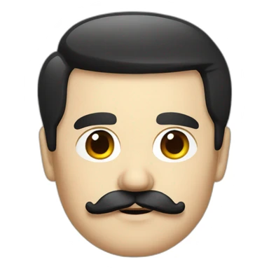 German dictator with black hair and square mustache sticker