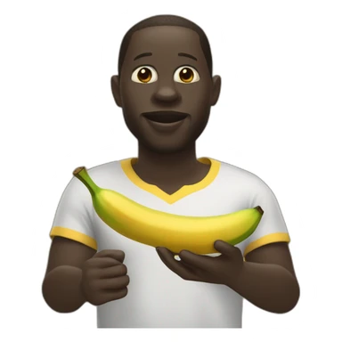 Mamadou avec une banane sticker