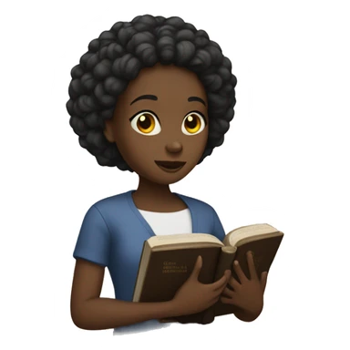 Black girl with a bible sticker