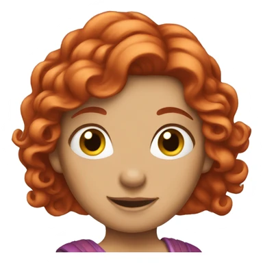 Red hair princess  sticker