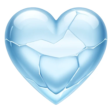coração de gelo   sticker