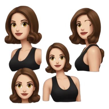 Top of Lana del rey with black dress laugthing sticker