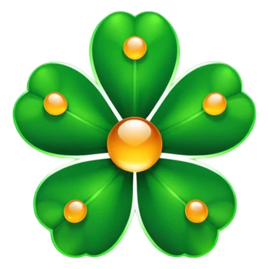 real cosmos star, but with clover, to make star look like lucky star, but main point is star, make it more star like real star emoji, make star with 5 edges sticker