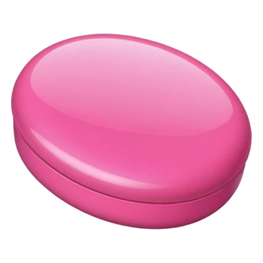 A little pink pill sticker