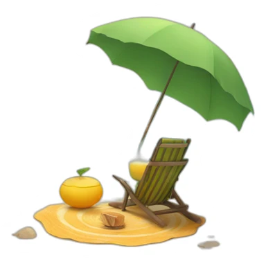 Yogui beach with sun chakra sticker