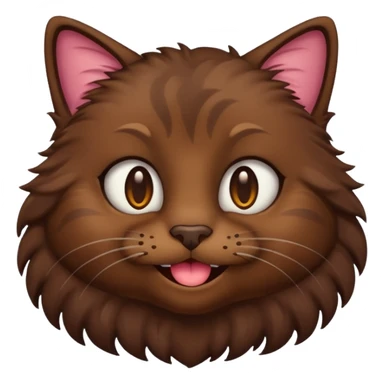 Emoji de gata morenita  sticker