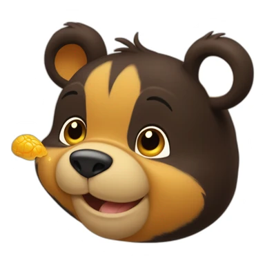 Winnie l’ourson qui mange du miel sticker