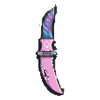 pink karambit knife cs2 sticker