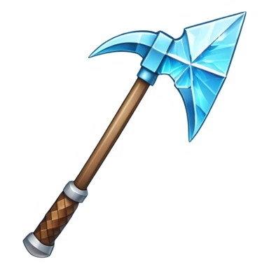 Minecraft diamond pickaxe emoji style shiny sticker