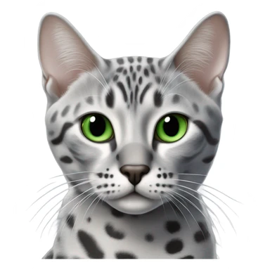 Cool grey Egyptian Mau sticker