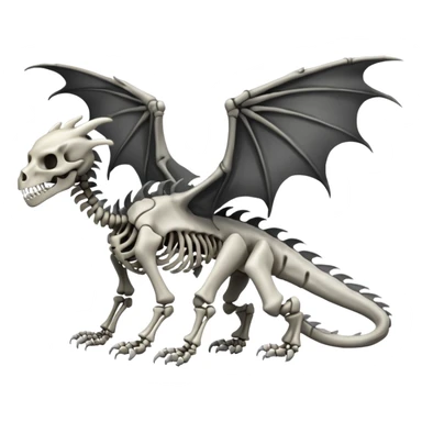Boneknapper-Skeleton-dragon (full body) sticker