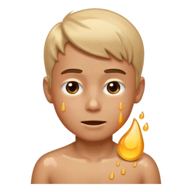 Boy sweating  sticker