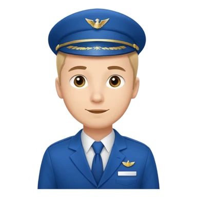 A calm male flight attendant demonstrating instructions with confident sticker