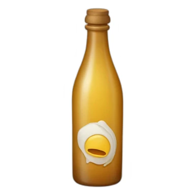 Bouteille avec un parchemin à l'intérieur sticker