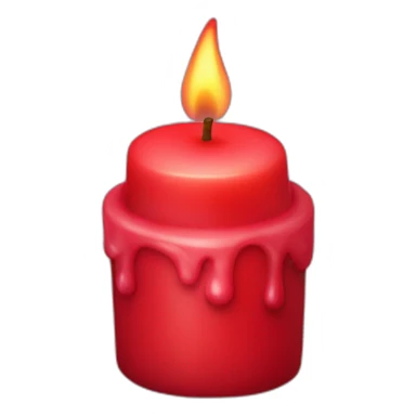 fat red candle sticker