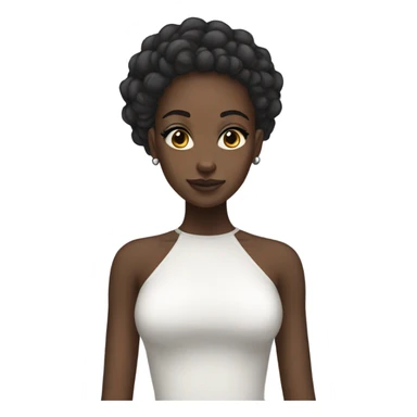 Black and bald girl extra pretty sticker
