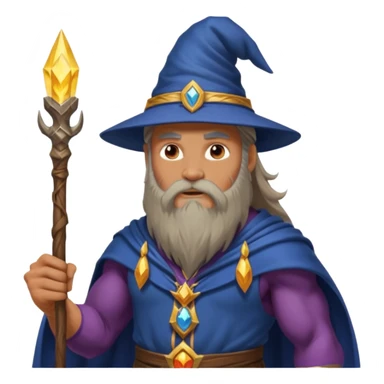 Strong Wizard  with muscles sticker