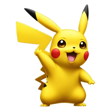pikachu at Woden podium sticker