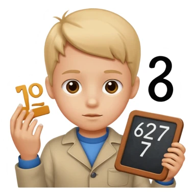 Kid doing 67 sticker