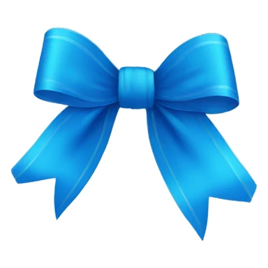 blue ribbon or bow sticker