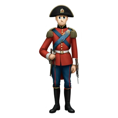 British soldier in full view of the Crimean War sticker