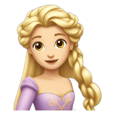 princesse raiponce sticker