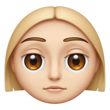 standard eye emoji with eyelid halfway closed, mid-blink sticker