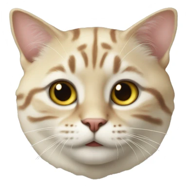 Кот белый sticker