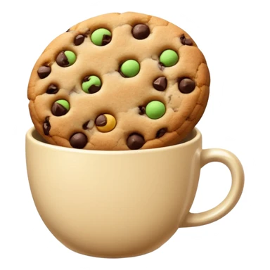 Cookies cup without face sticker
