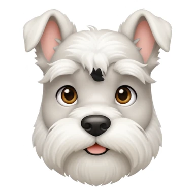minature white schnauzer sticker