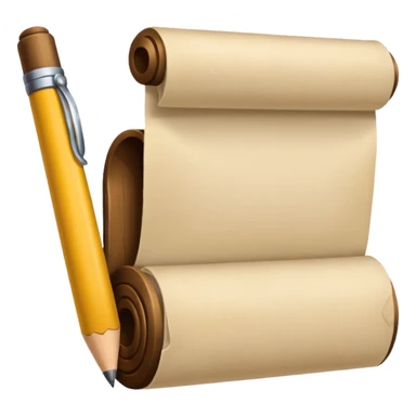 pergamino con historia sticker