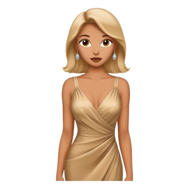 A woman wearing a glamour dress looks sexy and looks like a tart  sticker