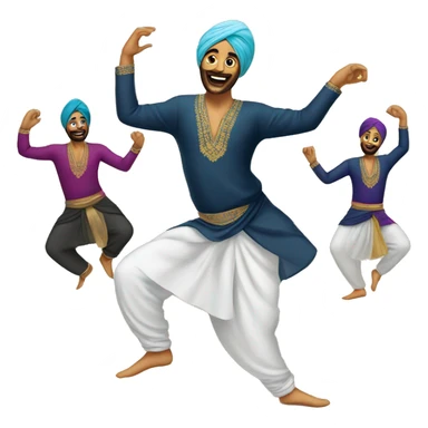 Panjabi dance sticker