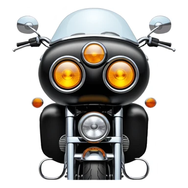 Hola, me gustaría crear un emoji de una moto Harley Davinson classic negra sticker