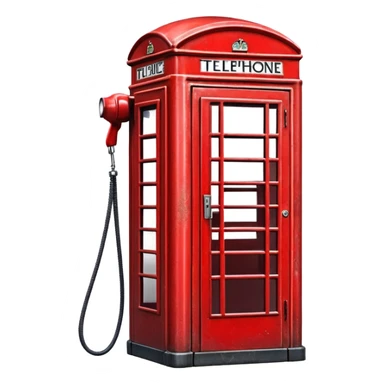 red telephone box sticker