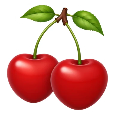two cherries sticker