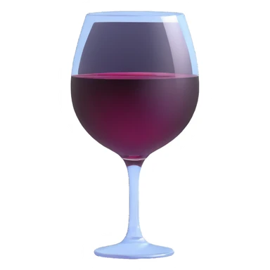 glass filled to the brim with red wine sticker