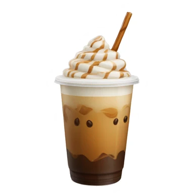 caramel iced coffee sticker