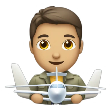 traveling by plane sticker