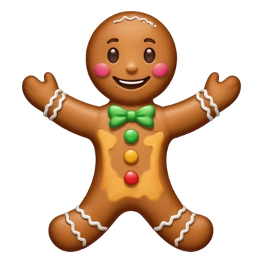 The gingerbread man sticker