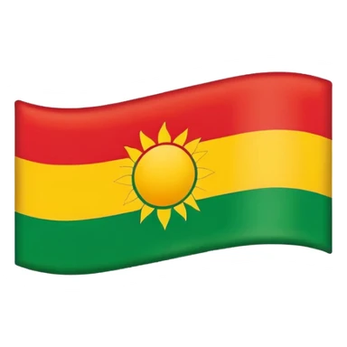 Kurdish flag sticker